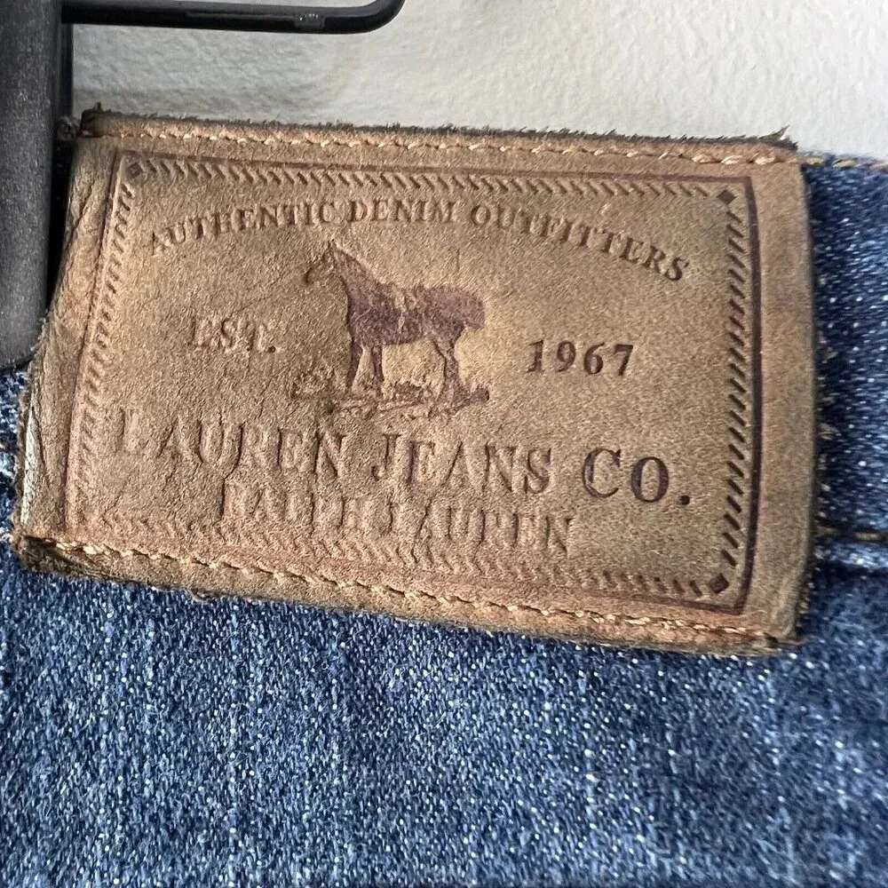 Lauren Ralph Lauren Straight Leg Jeans Sz 6 Denim 90s Style %98 Cotton - Picture 6 of 9